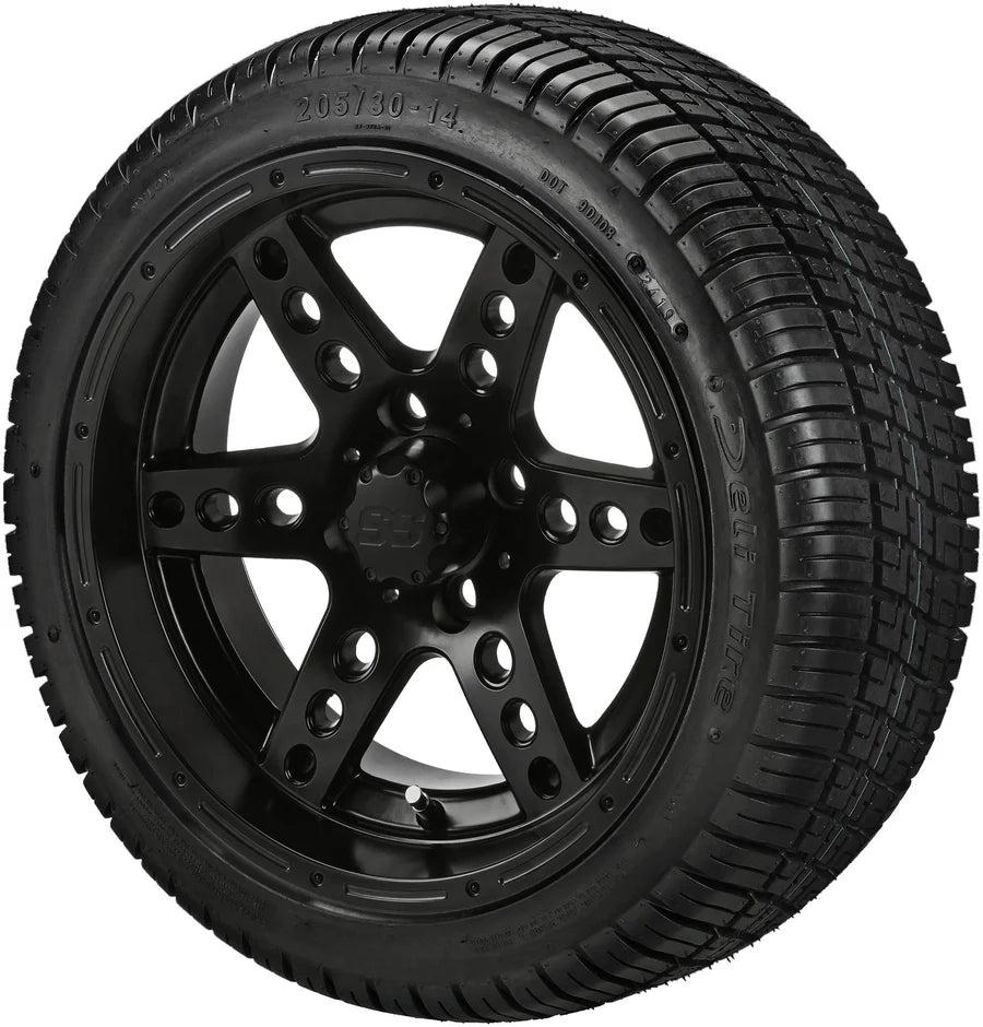14" Chaos Matte Black Wheel Low Profile