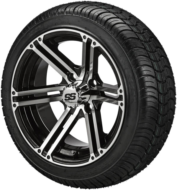 14" Yukon Black & Machined Wheel Low Profile