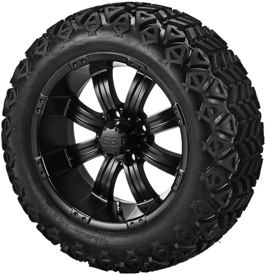 14" Casino Matte Black Wheel Lifted Tire