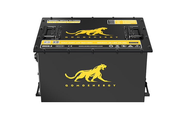 lithium 51v 100ah qomolander. 48v black and gold
