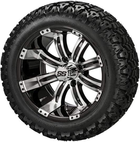 14" Casino Black & Machined Wheel Lifted Tire