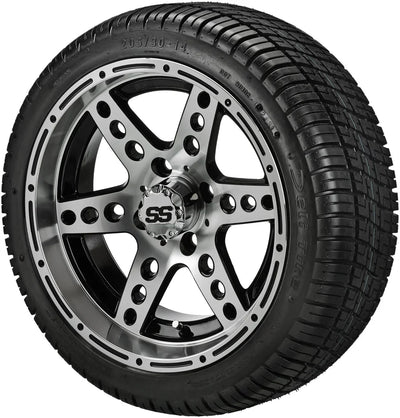 14" Chaos Black & Machined Wheel Low Profile