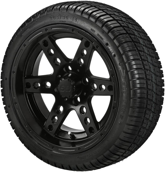14" Chaos Matte Black Wheel Low Profile