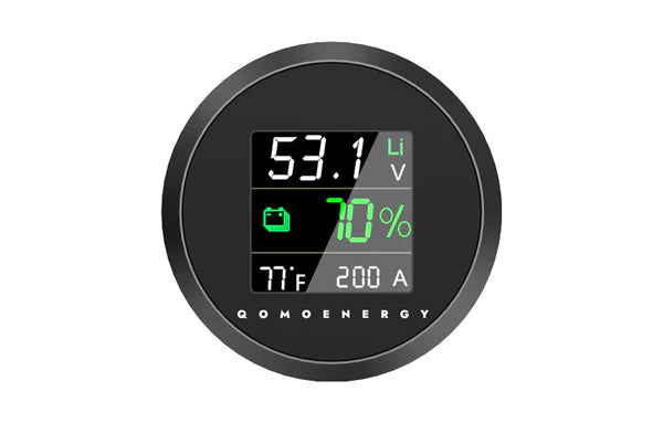 Round digital gauge with multiple readings