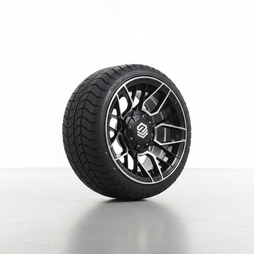 Single Machined Wheel with Tire