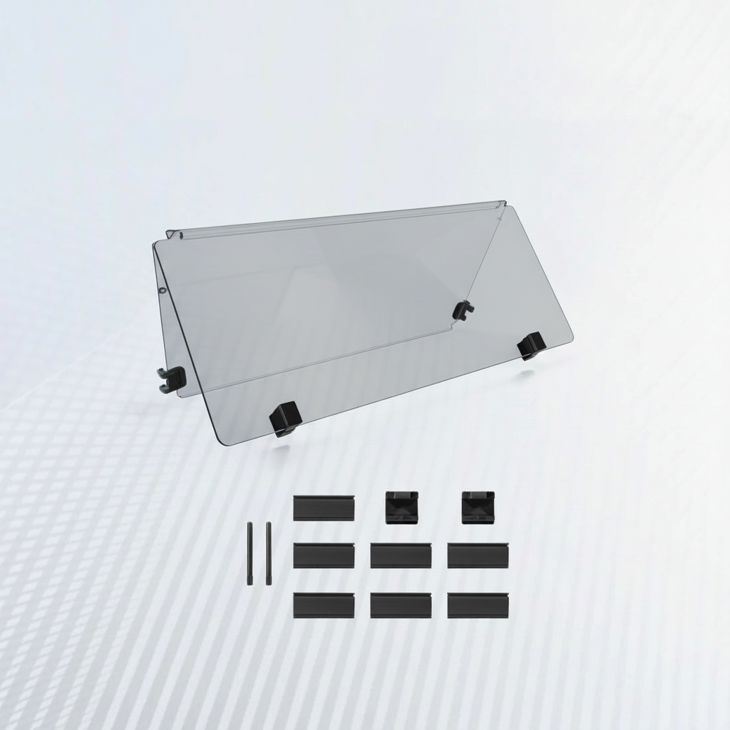 tinted acrylic sheet with black clips club car ds