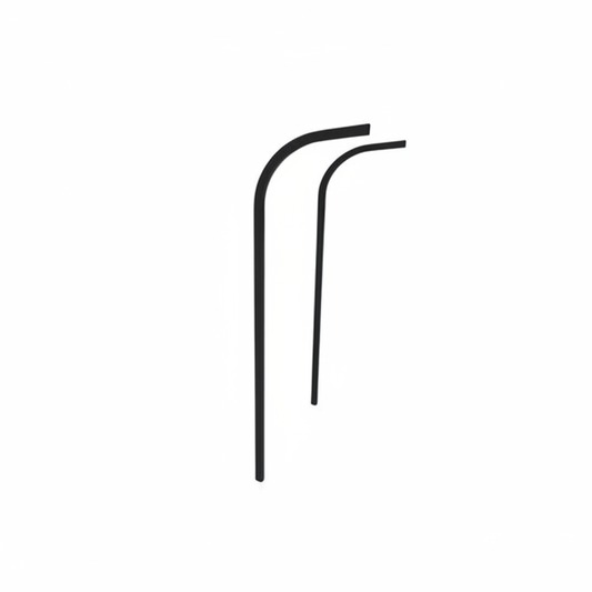 Candy cane rear roof strut set for extended golf cart top conversion - universal fit