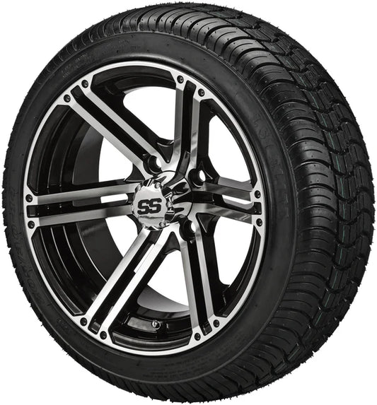 14" Yukon Black & Machined Wheel Low Profile